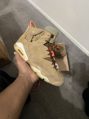 Size 9 - Air Jordan 6 Retro x Travis Scott Mid British Khaki