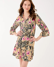 NWT Lilly Pulitzer Delany Shirtdress in Rutabaga El Morocco, Choose Size