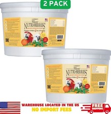  2 pack Lafeber Classic Nutri-Berries Macaw  Cockatoo Food, 3.5-lb tub