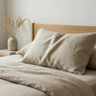 Linen Pillow Case Sham Cushion Cover Slip Pure Natural European Bedding