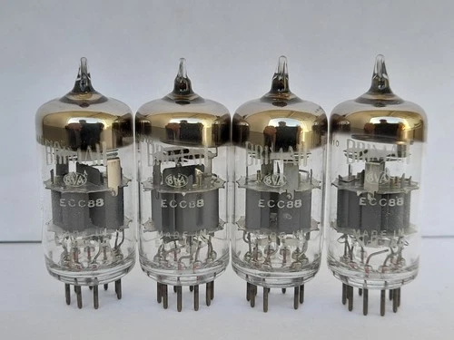 4x ECC88  / 6DJ8  audio tubes   BRIMAR - ECC 88