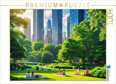 CALVENDO Puzzle Entspannen und Durchatmen im Park | 1000 Teile Lege-Größe 64x48c