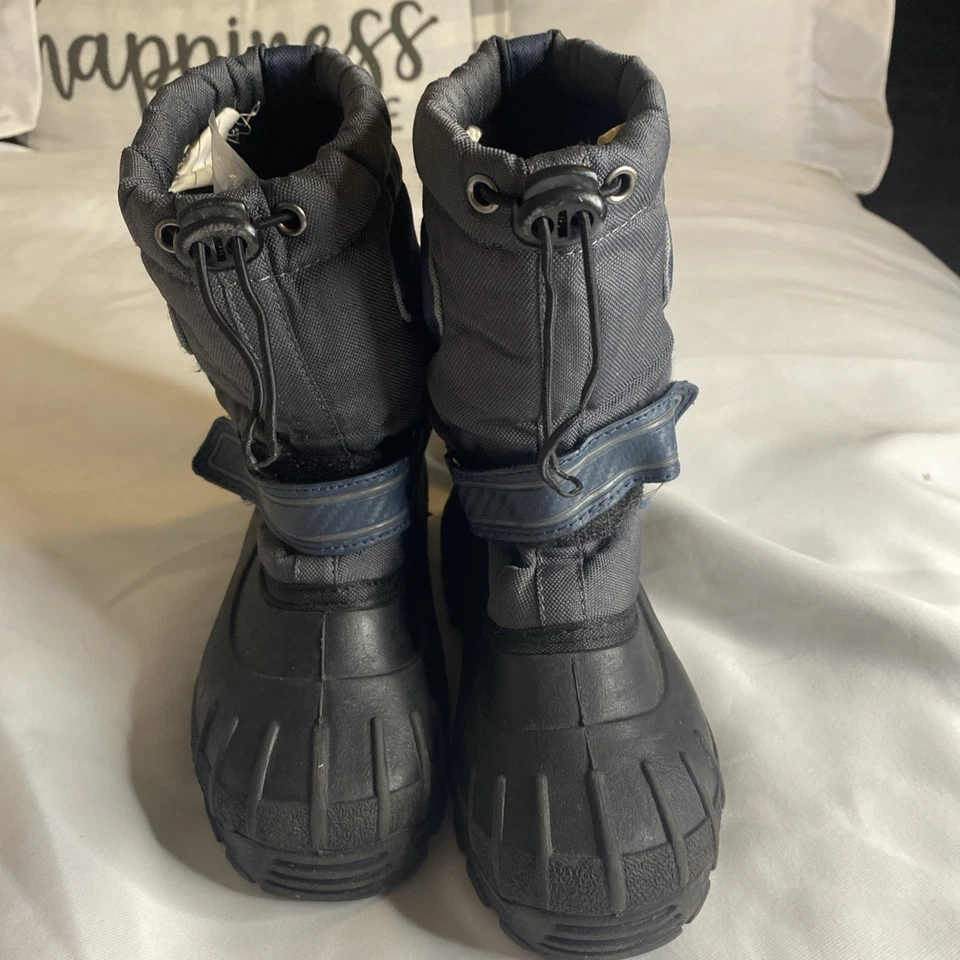 Bota CHAMPION C-9 Juvenil Talla 13yTHERMOLITE Pull-On Azul Marino/Negro Tacón Reflectante Foto 2 de 4