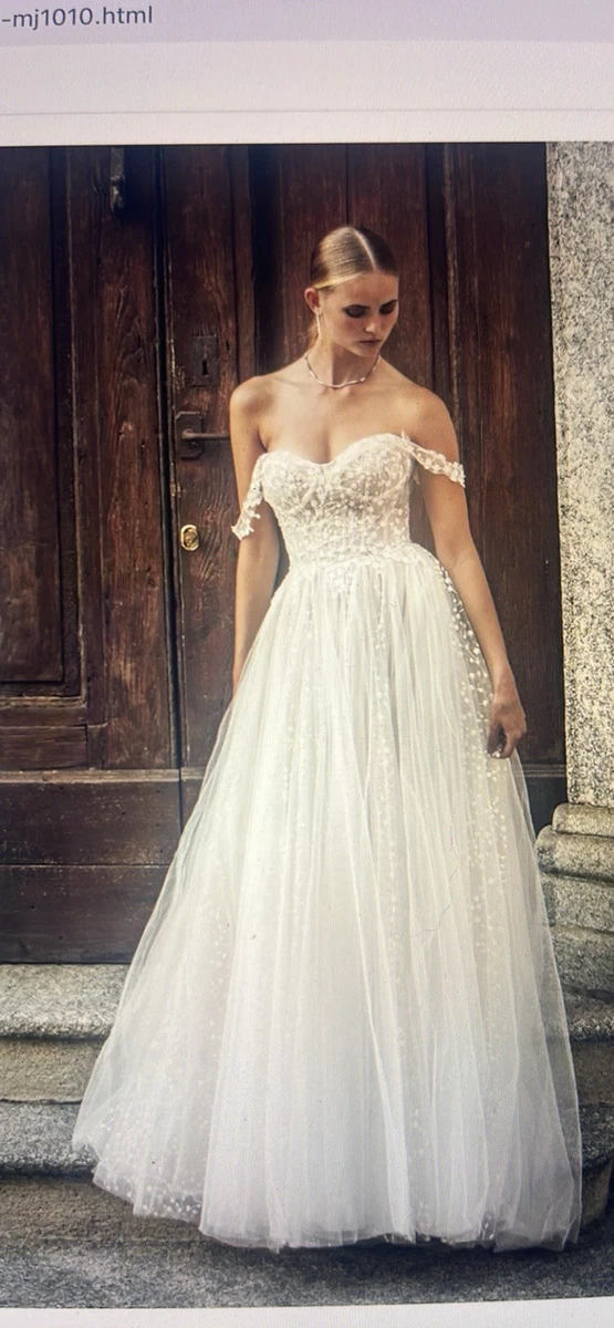 ebay wedding dresses S0608F European American Style Off-Shoulder Long Sleeve Satin Wedding Dress  Lace Simple Train Bridal Gown for Export EBay Amazon
