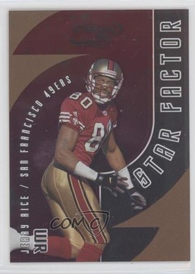 2001 Quantum Leaf Star Factor 1679/2000 Jerry Rice #SF-24 HOF 0c6