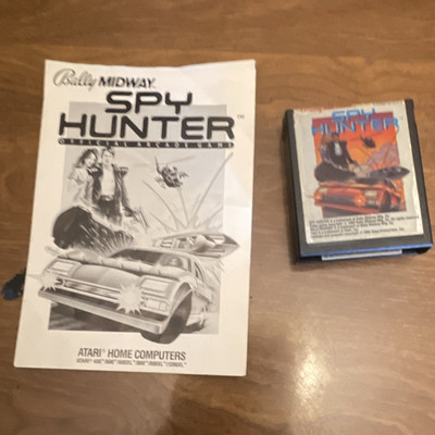 Bally Midway Spy Hunter Arcade Game Cartridge w/ Manual for Atari 400/800