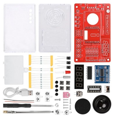 RDA5807 FM Radio Soldering Practice Kit 87-108MHz with Power Failure Memory