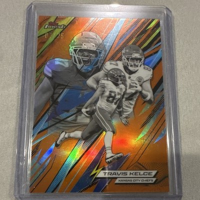 Topps 2025 Finest Power Kings Travis Kelce Kansas City Chiefs orange /25