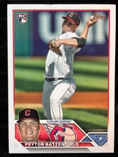 2023 Topps Peyton Battenfield RC Cleveland Guardians Rookie Card US267