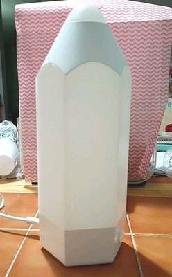 IKEA Pencil Table Lamp Pelarboj Color Changing LED Kid's Room Light EUC White