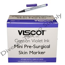 100 VISCOT Skin Scribe Surgical Dermal Pen Ink Tattoo Piercing Mini Marker