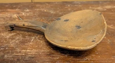 Antique Primitive Hand Carved Wooden Handled Scoop or Ladle Treen