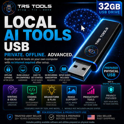 Local AI Tools USB 32GB    Prepared Physical Media for Windows & Mac