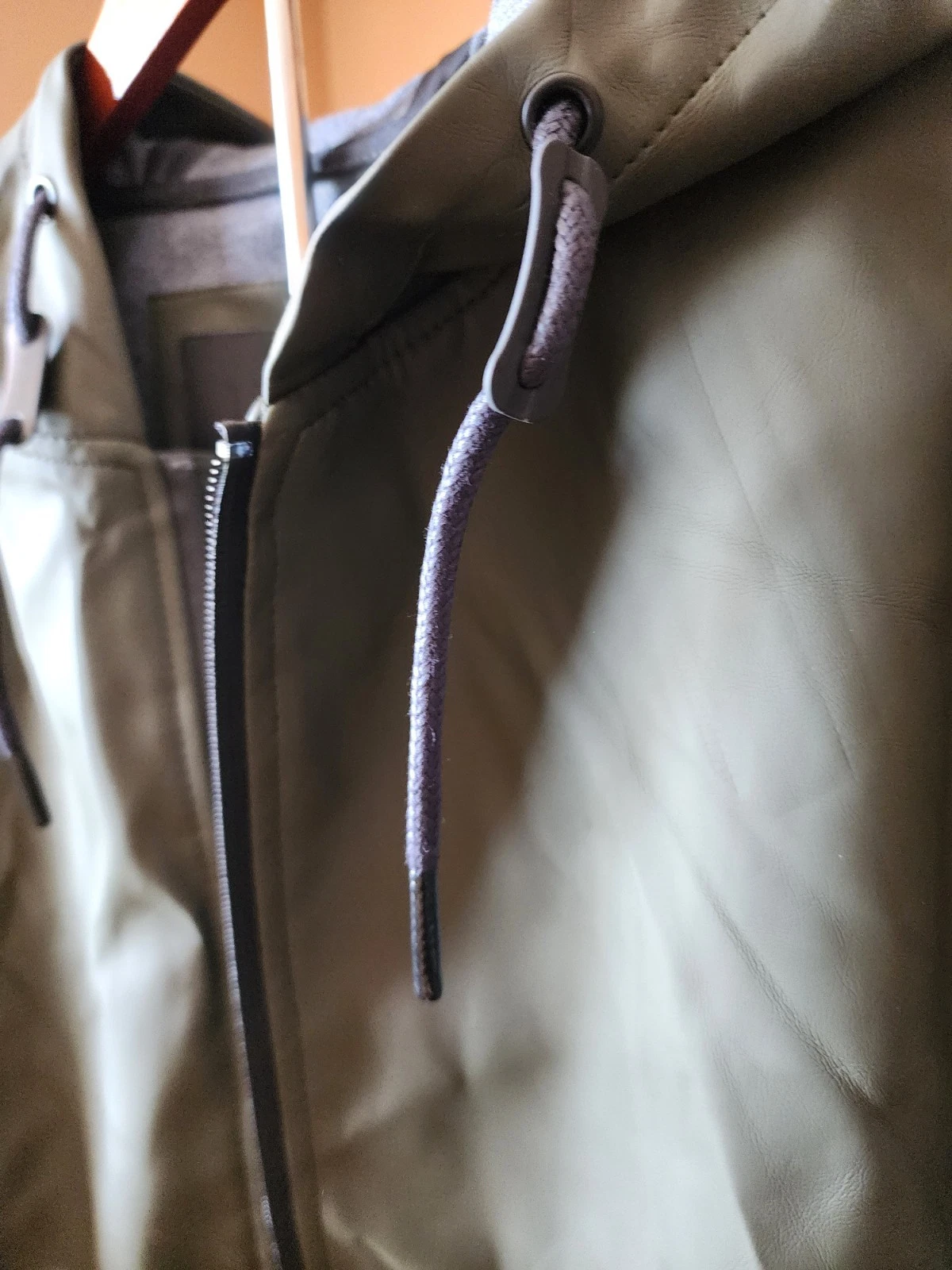 UGG Men's DIEGO RUBBERIZED HOODIE Olive Size Med NWT MSRP $225 - product detail image 5