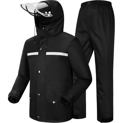 Regenjacke Damen Herren  Winddicht Regenmantel Outdoor Reflektierend