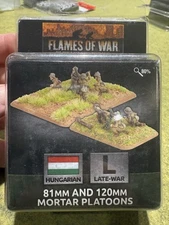 Flames of War HU705 81mm and 120mm Mortar Platoons New In Box