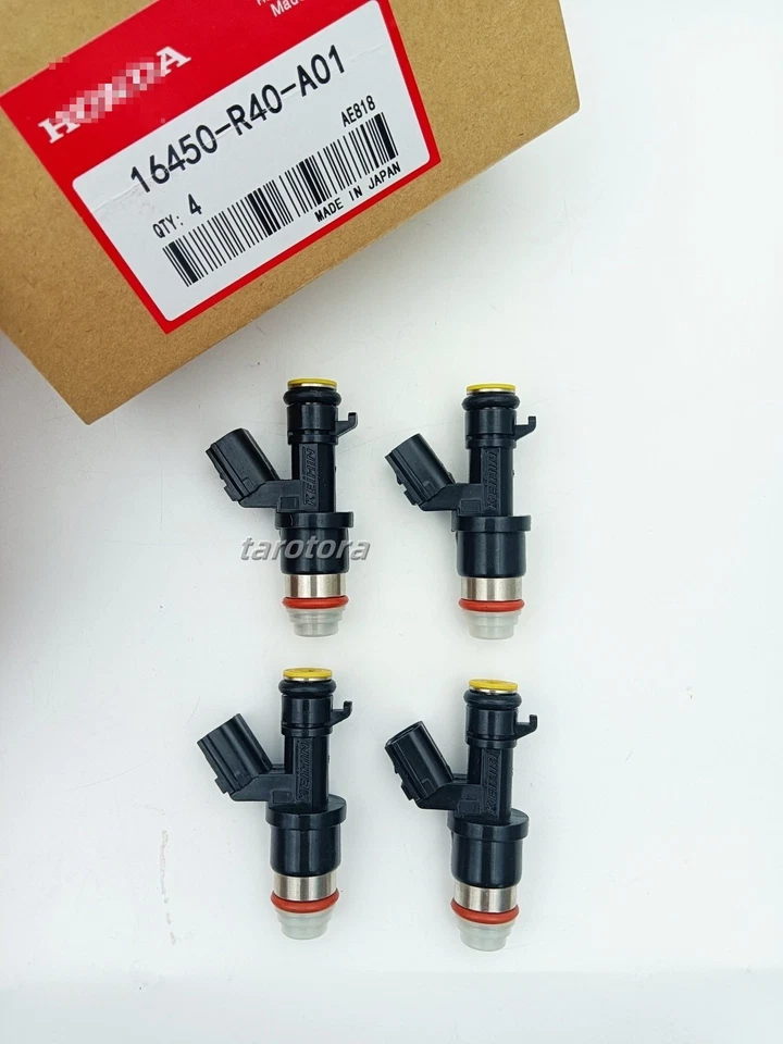 Set of 4 Fuel Injectors 16450-R40-A01 Fits For 2008-12 HONDA ACCORD 2.4L US NEW - Image 2 of 4