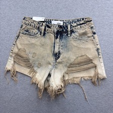 Vervet Denim High rise Shorts Size Small Distressed Raw Hem NWOT SIENNA