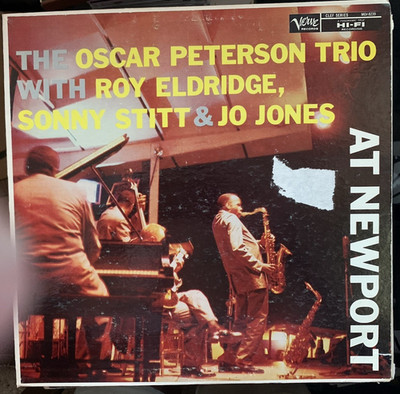 Oscar Peterson Trio-At  Newport-Verve Clef MGV-8239 Orig DG Trpt lbl Mono EX/VG+