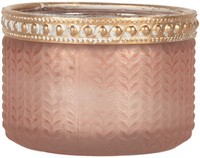 Clayre & Eef 6GL5214 Teelichthalter Ø 7X4 Cm Rosa