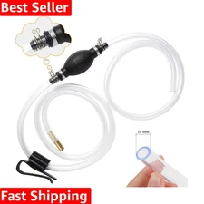 Efficient Gas and Oil Siphon Pump - Portable Manual Pump with  PVC Hoses