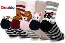 Womens Grils Cute Animal Socks, Dog Cat Socks, Novelty Funny Crew Sock, Animal G