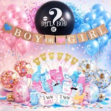 Gender Reveal Baby Shower Party Supplies Decorations Set Complete Kit