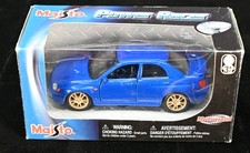 Subaru Impreza WRX STI Blue Metallic 1:43 Diecast Maisto in Box