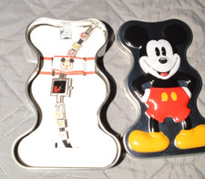 Disney Time Works Mickey Mouse Beaded Bracelet Watch w Original Box Tin NOS