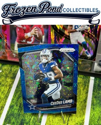 2025 Panini Prizm No Huddle Blue CeeDee Lamb #154 SN #/125 Dallas Cowboys
