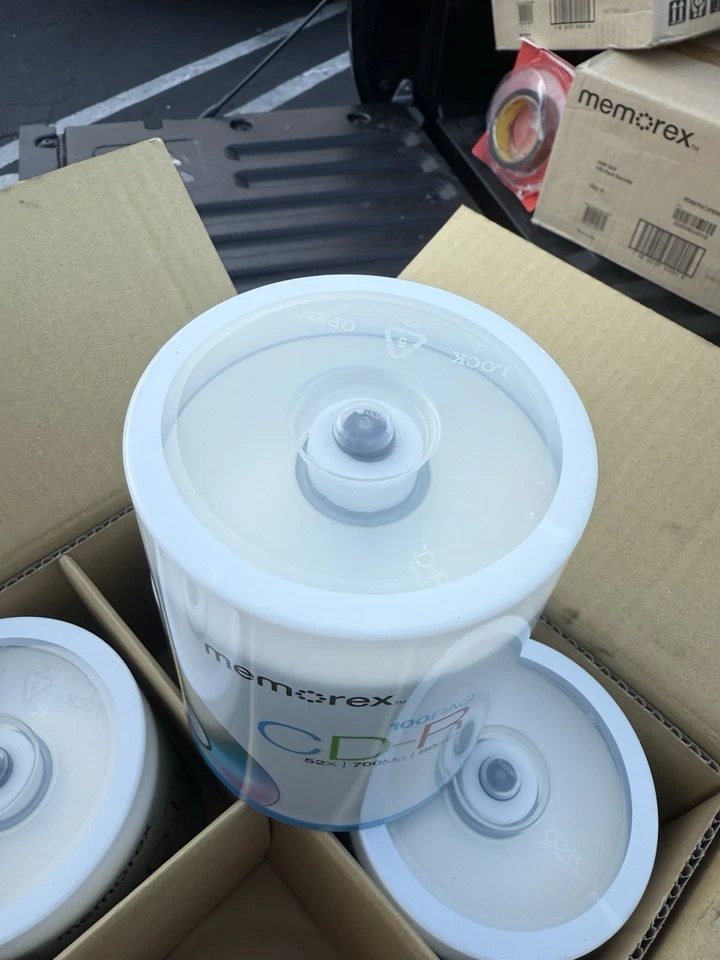 Memorex CD-R 400 Discs 52x 700MB 80min 4x100 Spindles New Sealed Box - Image 4 of 4