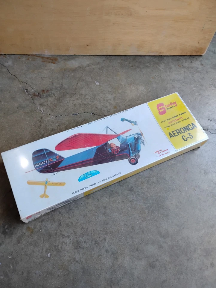 Sterling Models A25 AERONCA C-3 Balsa Plane Kit New Sealed - Image 3 of 4