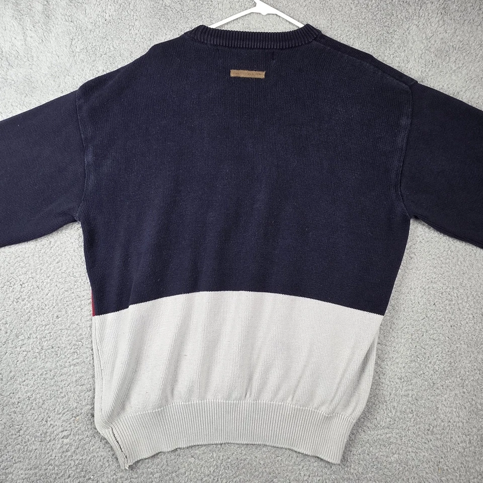 Suéter De Colección Phat Farm Para Hombres 3XL Azul Marino Rojo Blanco Alas P Bandera Logo Hip Hop Foto 3 de 4