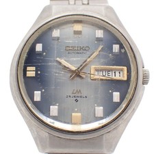 Seiko Lord Matic 5606-7290 Automatic Day-Date Blue Dial 23 Jewels Men's Japan