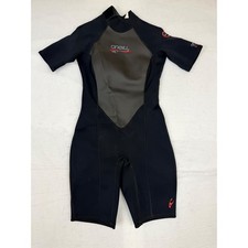ONeill Hammer Spring Wetsuit 1241 Women Black Charcoal Short Sleeve Back Zip