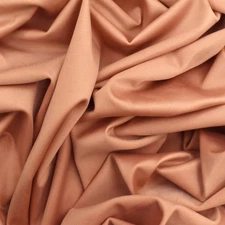 Peachy Peach Famous Maker Stretch Satin Tricot Yoga Activewear Fabric