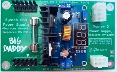 Big Daddy Power Supply For Gottlieb/Premier System 80B and System 3 Pinballs