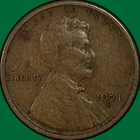 1921-S Lincoln Wheat Cent Very Fine VF Coin #33666