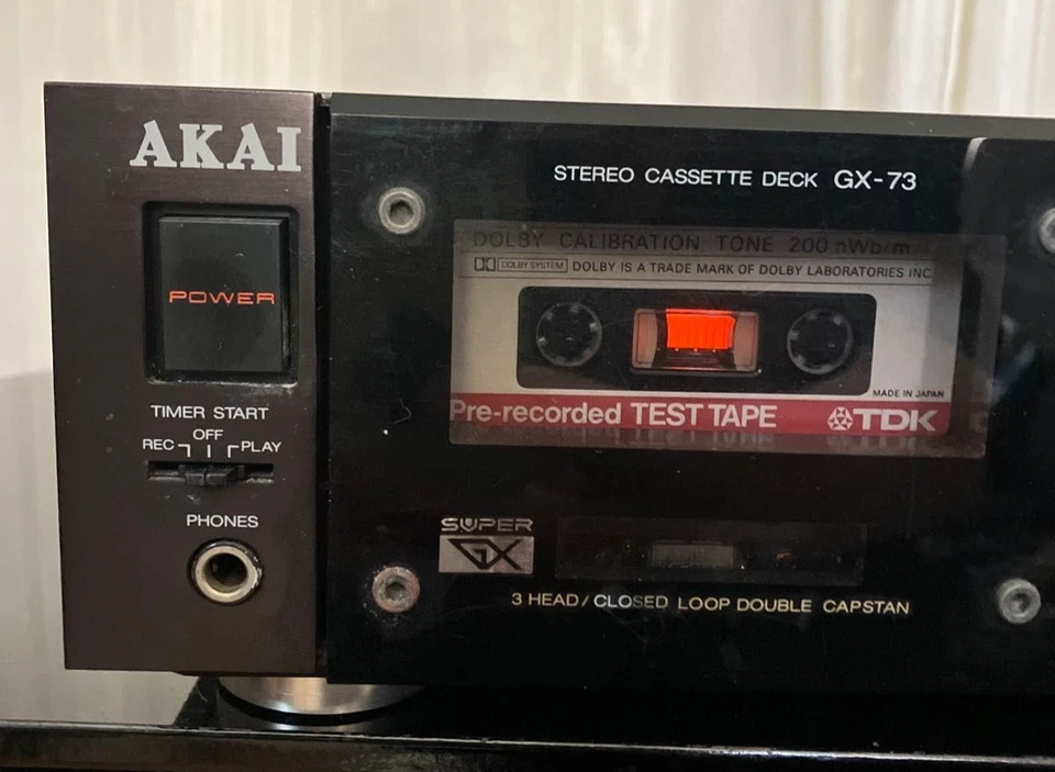 Cubierta de casete estéreo de 3 cabezales AKAI GX-73 251129 - Imagen 2 de 4