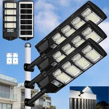 Commercial 1000000LM LED Outdoor Dusk to Dawn Solar Street Light Road Area Lamp