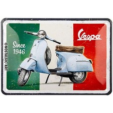 VESPA Blechschild "Since 1946" - 20 x 15cm - Email Emaille Piaggio Retro Vintage
