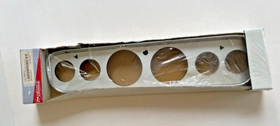 Scott Drake Instrument Bezel Six Hole Brushed Aluminum Mustang GT 1965-1966