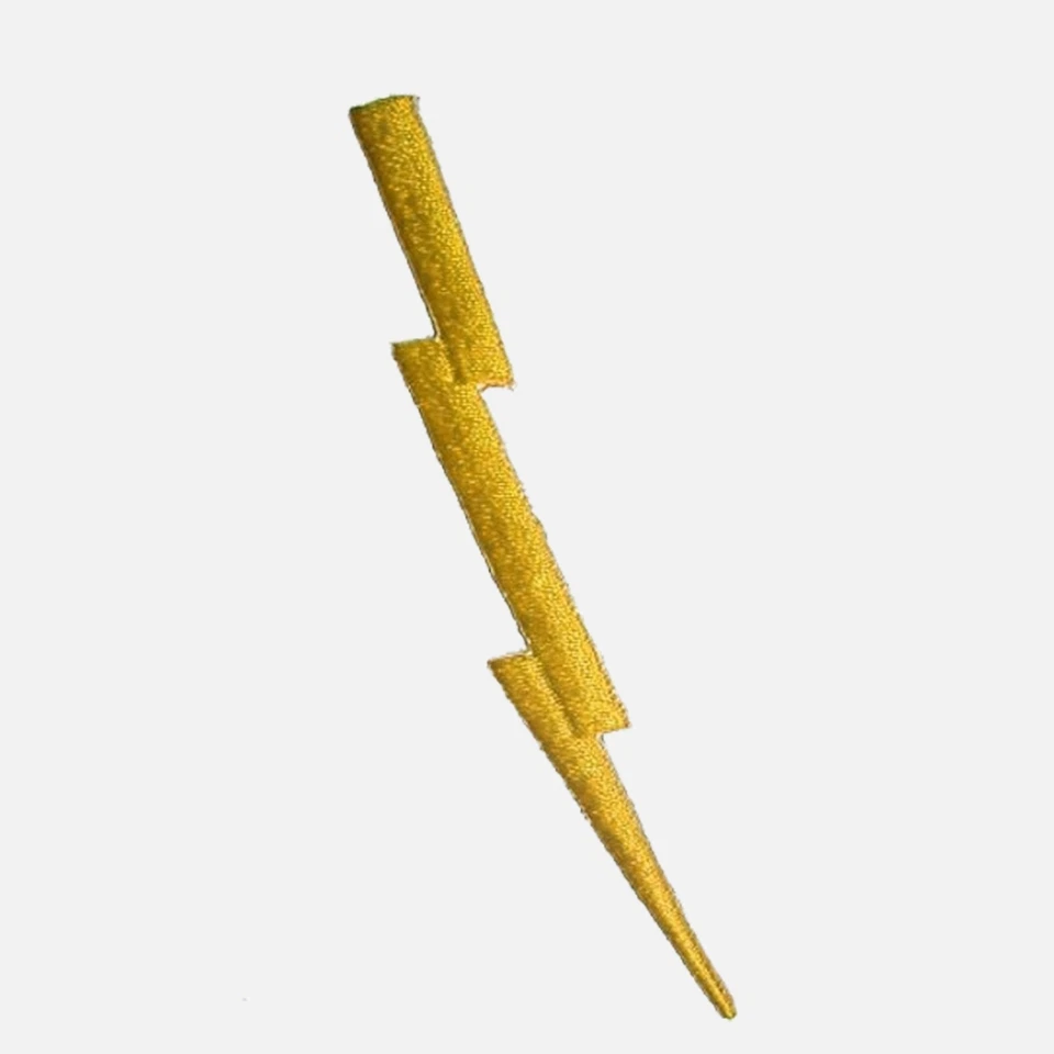 Новый молния болт вышитый утюг на нашивке рокабилли панк аппликация значок - Изображение 3 из 4