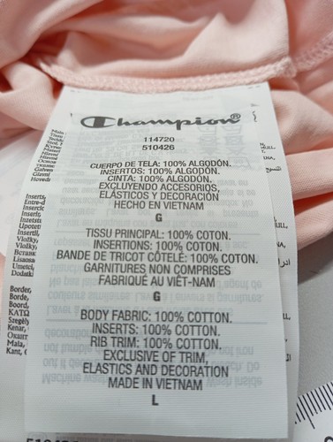CHAMPION Camiseta Mujeres Talla EU 40 rosa look casual - Imagen 4 de 5