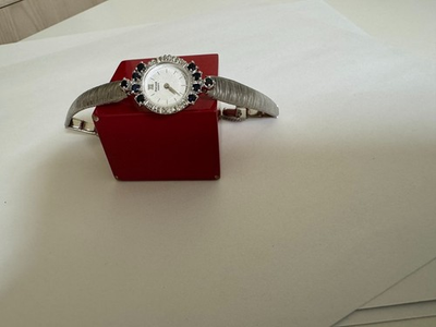 #ad #ad Pulsar V400 L 307 A Genuine Sapphire and single cuts diamond bezel watch 17mm $85.00