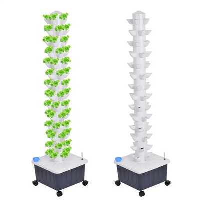 NEW 70 Pot Vertical Hydroponics Tower Systems Set Hydroponic Growing Kit Garden