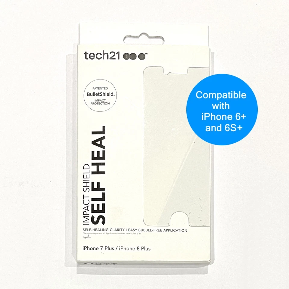 Tech21 Premium Film Screen Protector Cover Saver for iPhone 6+ 6S+ 7+ 8+ Plus - Image 2 of 4