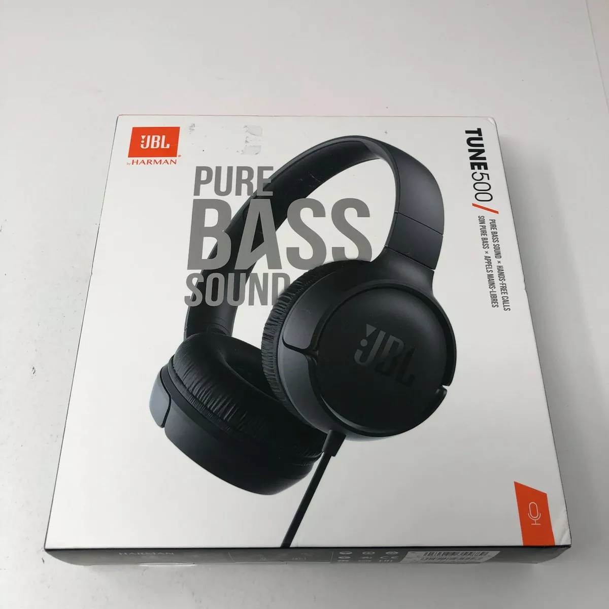 CASQUE JBL TUNE 500 FILAIRE-NEUF-NOIR