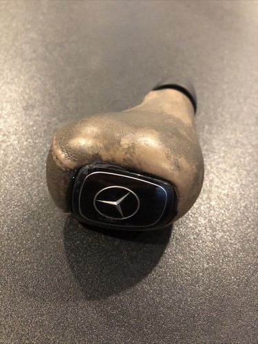 Mercedes-Benz OEM Transmission Shift Knob Transmission Shifter Brown Leather