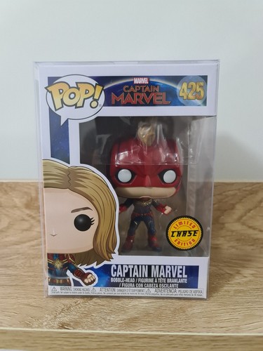 Funko Pop Captain Marvel CHASE édition 425 - Figurine Vinyl Neuve, édition Rare Chase
